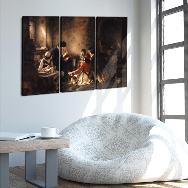 Canvas print To krifo sxoleio Gizis 3 panels