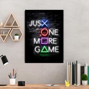 Jusx one more game, αφίσα, κάδρο 