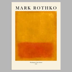 Rothko Exhibition Poster, Washington Color School 1956, Poster 2