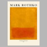 Rothko Exhibition Poster, Washington Color School 1956, Poster