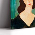 Canvas print Brown haired lady, Modigliani style