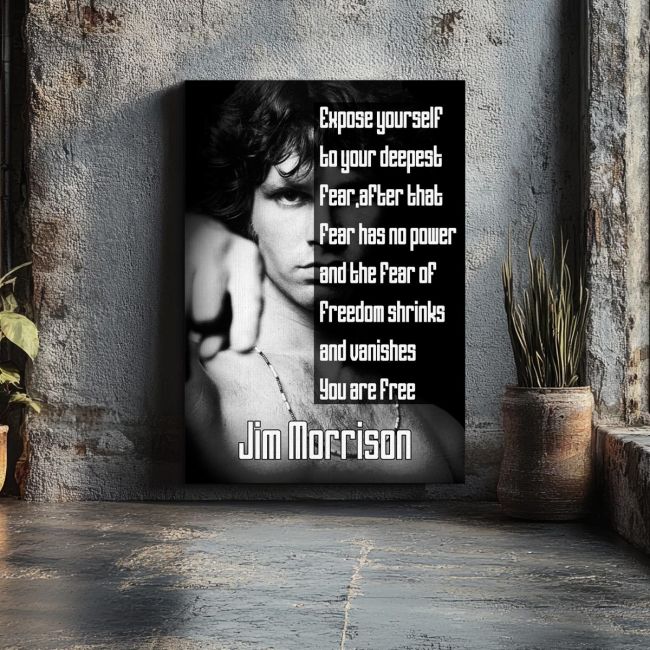 Πίνακας σε καμβά Expose yourself..., Jim Morrison