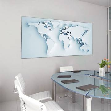 Canvas print World map 3d, panoramic