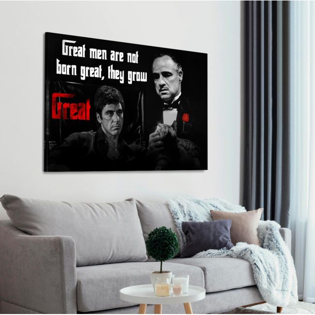 Canvas print, Great men, The godfather theme