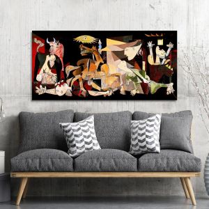 Canvas print Guernica coloured I reart (original Picasso P.)