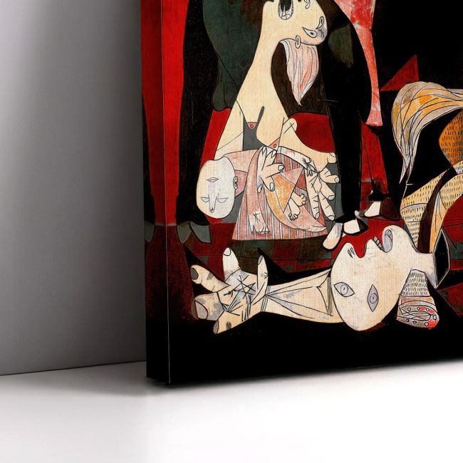 Canvas print Guernica coloured I reart (original Picasso P.)