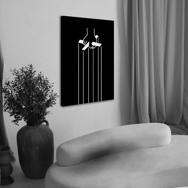 Canvas print Puppet Godfather