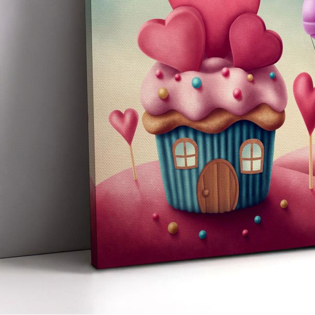 Πίνακας παιδικός σε καμβά Sweet love