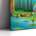 Kids canvas print Playing in the forest