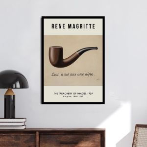 Αφίσα Έκθεσης The treachery of images, Magritte R, αφίσα, κάδρο