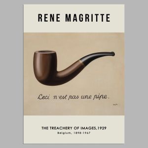 Αφίσα Έκθεσης The treachery of images, Magritte R, αφίσα, κάδρο 2