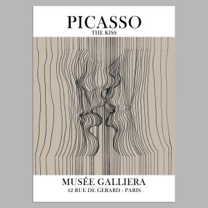Αφίσα Έκθεσης The kiss, Picasso, αφίσα, κάδρο 2