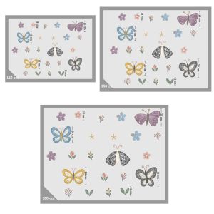 Kids wall stickers colorful hearts watercolor 2