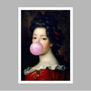 Louise Francoise de Bourbon, reart (original Francois de Troy), αφίσα, κάδρο 2