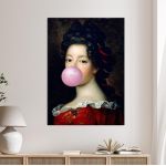 Canvas print Louise Francoise de Bourbon, reart (original Francois de Troy)