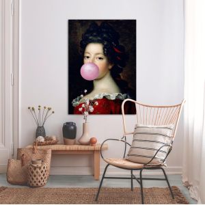 Canvas print Louise Francoise de Bourbon, reart (original Francois de Troy) 2