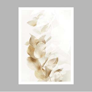 Copper white leaves, αφίσα, κάδρο 2