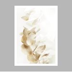 Copper white leaves, αφίσα, κάδρο