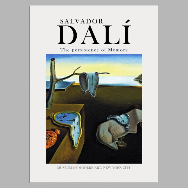 Αφίσα Έκθεσης The persistence of memory, Dali S, αφίσα, κάδρο