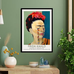 Αφίσα Έκθεσης Frida butterly tears, αφίσα, κάδρο