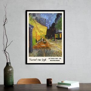Αφίσα Έκθεσης Vincent van Gogh, Cafe Terrace, αφίσα, κάδρο