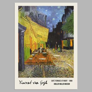 Αφίσα Έκθεσης Vincent van Gogh, Cafe Terrace, αφίσα, κάδρο 2