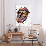 Πίνακας σε καμβά Teasing lips