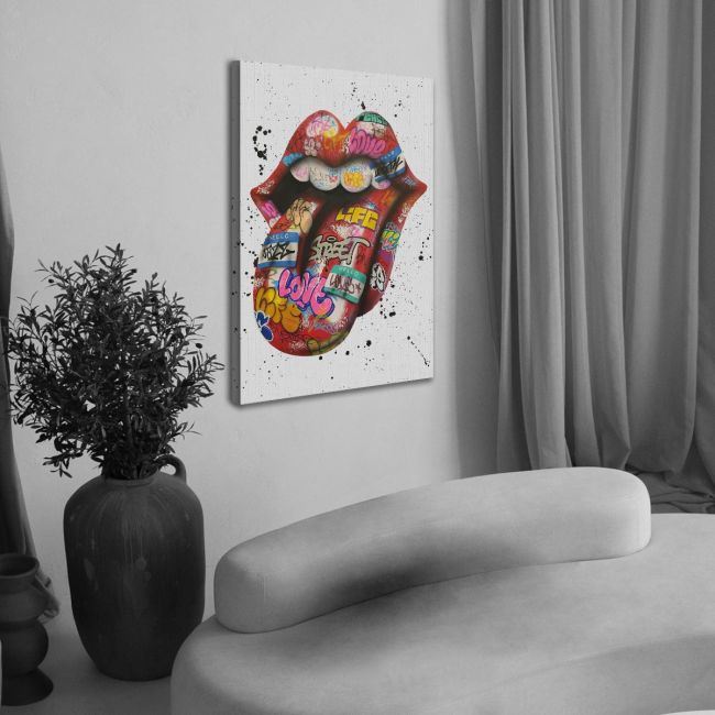 Πίνακας σε καμβά Teasing lips