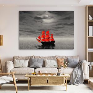 Πίνακας σε καμβά Scarlet sails
