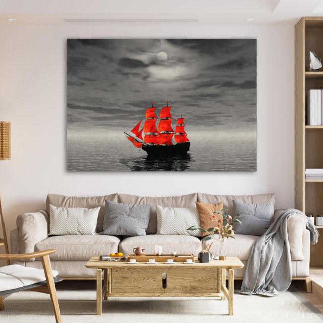 Canvas print Scarlet sails