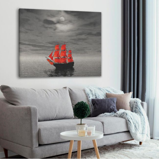 Canvas print Scarlet sails