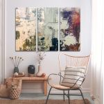 Canvas print Abstract selection XCVIX, 3 panels