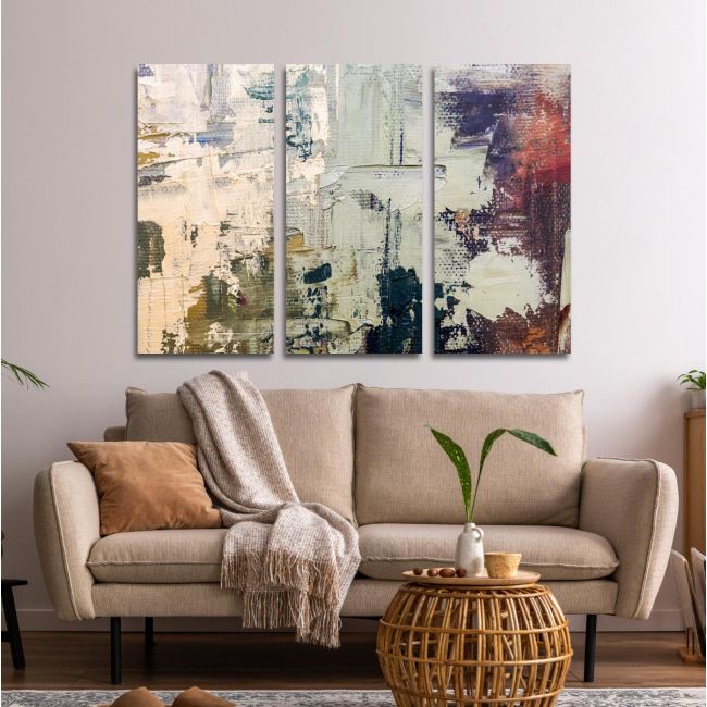 Canvas print Abstract selection XCVIX, 3 panels