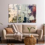 Canvas print Abstract selection XCVIX, 3 panels