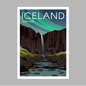 Travel destination, Iceland, poster 2