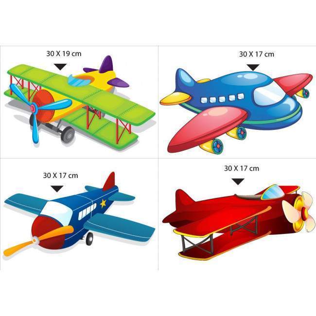 Kids wall stickers Airplanes