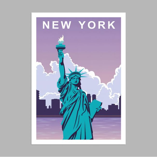 Travel destination, New York I, poster