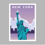 Travel destination, New York I, poster