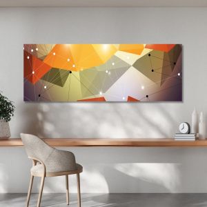 Canvas print Polygonal shapes II, panoramic 2