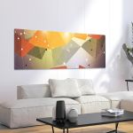 Πίνακας σε καμβά Polygonal shapes II, πανοραμικός