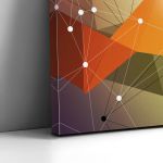 Πίνακας σε καμβά Polygonal shapes II, πανοραμικός