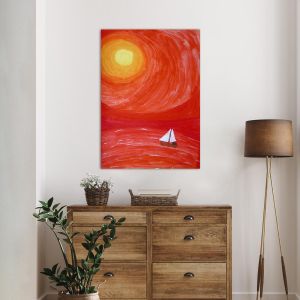 Canvas print Sailing to the sun 2