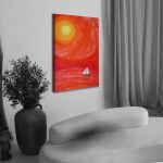 Canvas print Sailing to the sun