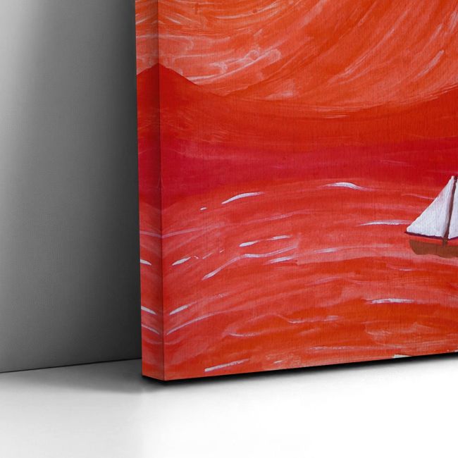 Canvas print Sailing to the sun