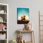Kids canvas print Little prince and fox
