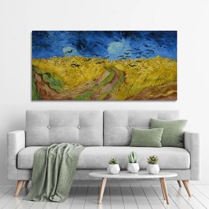 Πίνακας ζωγραφικής Wheatfield with crows, Vincent van Gogh
