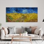 Canvas print Wheatfield with crows, Vincent van Gogh