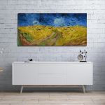 Canvas print Wheatfield with crows, Vincent van Gogh