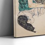 Πίνακας ζωγραφικής Seated woman with bent knee, Schiele E.