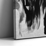 Πίνακας σε καμβά Black on white abstract